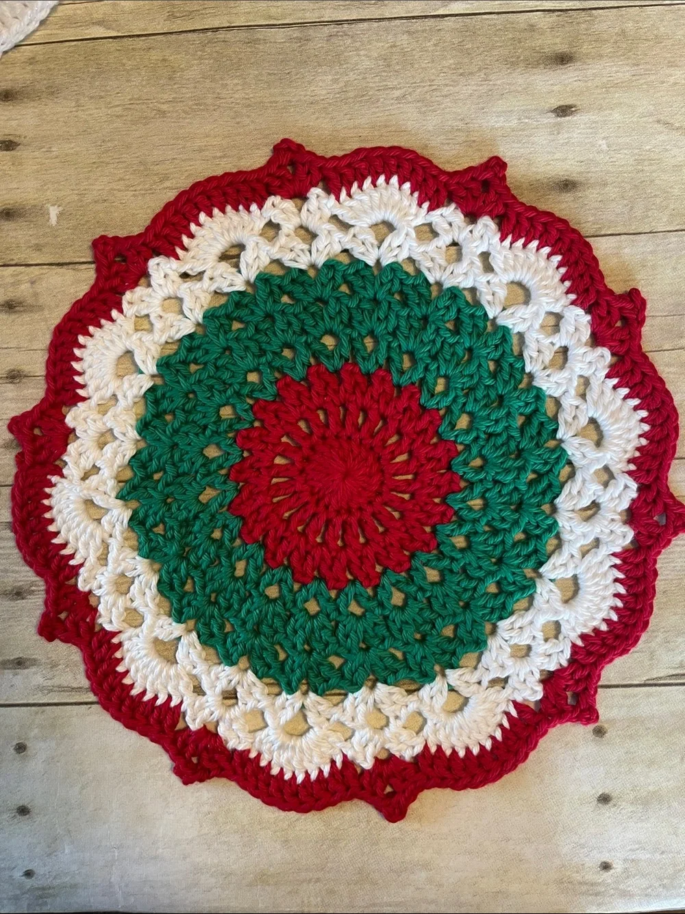 Handmade christmas doily